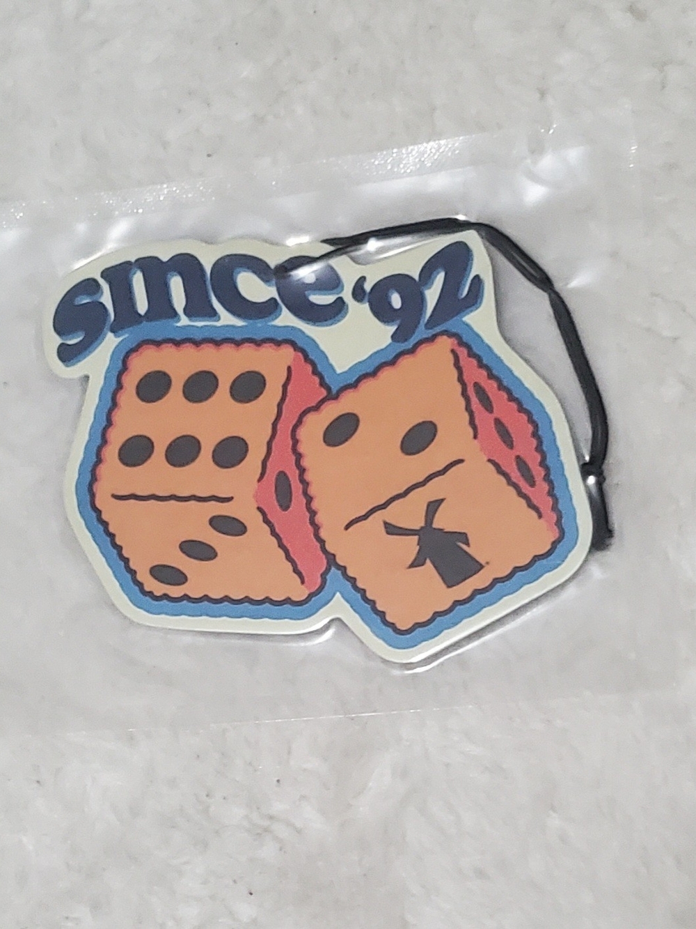 Dutch Bros Orange Dice "since '92" Car Air Freshener